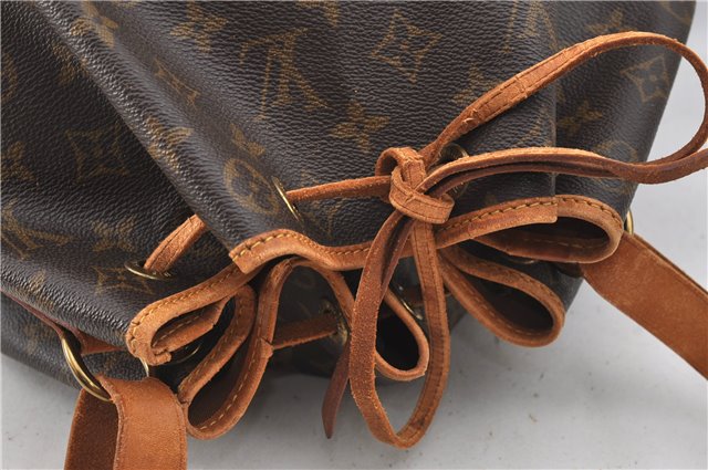 Authentic Louis Vuitton Monogram Noe Shoulder Drawstring Bag M42224 LV J4645