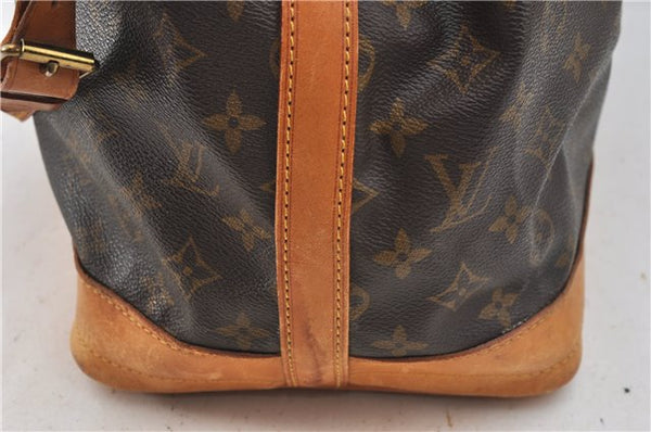 Authentic Louis Vuitton Monogram Noe Shoulder Drawstring Bag M42224 LV J4645