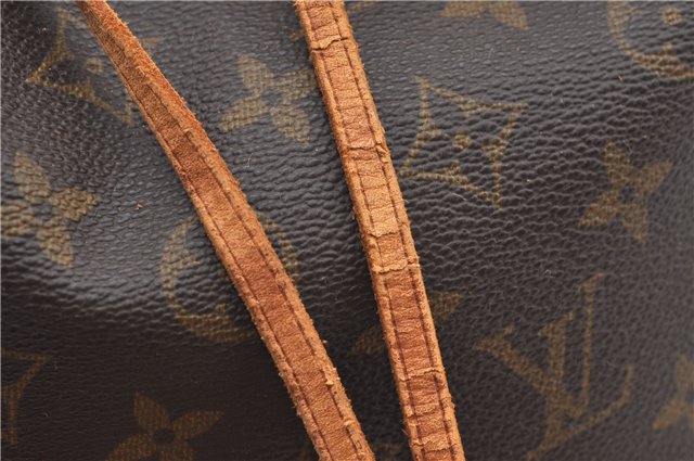 Authentic Louis Vuitton Monogram Noe Shoulder Drawstring Bag M42224 LV J4645