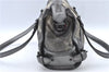 Authentic BURBERRY Check 2Way Shoulder Cross Body Bag Canvas Leather Gray J4649