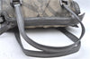 Authentic BURBERRY Check 2Way Shoulder Cross Body Bag Canvas Leather Gray J4649