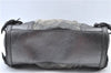 Authentic BURBERRY Check 2Way Shoulder Cross Body Bag Canvas Leather Gray J4649