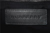 Authentic BURBERRY Check 2Way Shoulder Cross Body Bag Canvas Leather Gray J4649