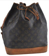 Authentic Louis Vuitton Monogram Noe Shoulder Drawstring Bag M42224 LV J4653