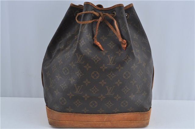 Authentic Louis Vuitton Monogram Noe Shoulder Drawstring Bag M42224 LV J4653