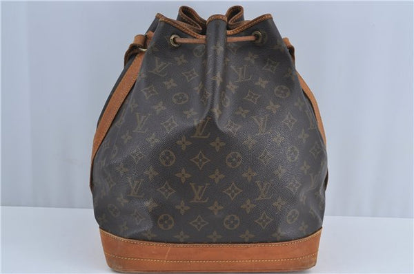 Authentic Louis Vuitton Monogram Noe Shoulder Drawstring Bag M42224 LV J4653