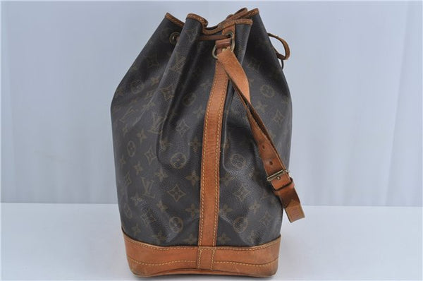 Authentic Louis Vuitton Monogram Noe Shoulder Drawstring Bag M42224 LV J4653