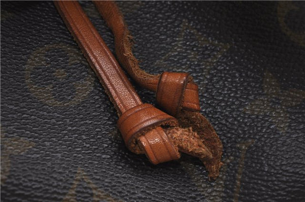 Authentic Louis Vuitton Monogram Noe Shoulder Drawstring Bag M42224 LV J4653