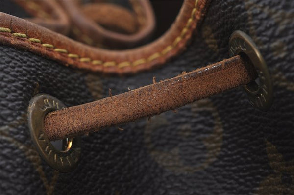 Authentic Louis Vuitton Monogram Noe Shoulder Drawstring Bag M42224 LV J4653