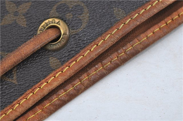 Authentic Louis Vuitton Monogram Noe Shoulder Drawstring Bag M42224 LV J4653