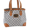 Authentic Louis Vuitton Damier Azur Hampstead PM N51207 Shoulder Tote Bag J4660