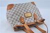 Authentic Louis Vuitton Damier Azur Hampstead PM N51207 Shoulder Tote Bag J4660