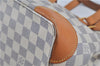Authentic Louis Vuitton Damier Azur Hampstead PM N51207 Shoulder Tote Bag J4660