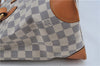 Authentic Louis Vuitton Damier Azur Hampstead PM N51207 Shoulder Tote Bag J4660