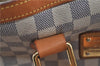 Authentic Louis Vuitton Damier Azur Hampstead PM N51207 Shoulder Tote Bag J4660
