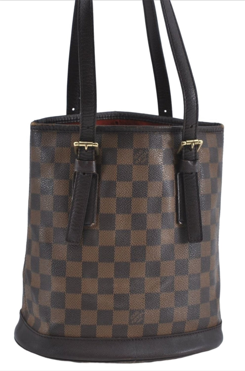 Authentic Louis Vuitton Damier Marais Bucket Shoulder Tote Bag N42240 LV J4664