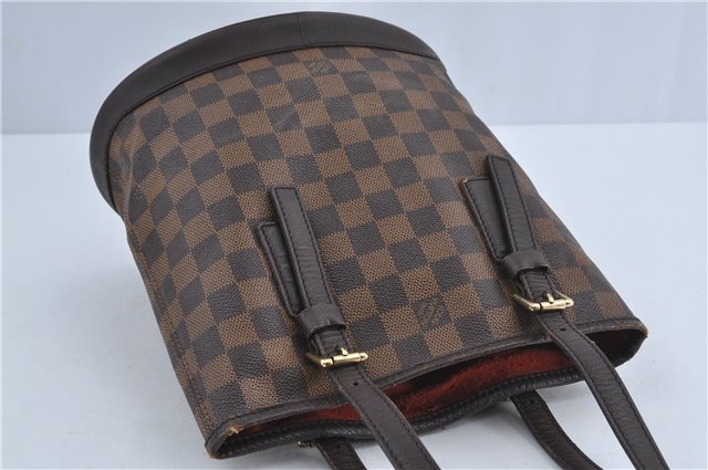 Authentic Louis Vuitton Damier Marais Bucket Shoulder Tote Bag N42240 LV J4664
