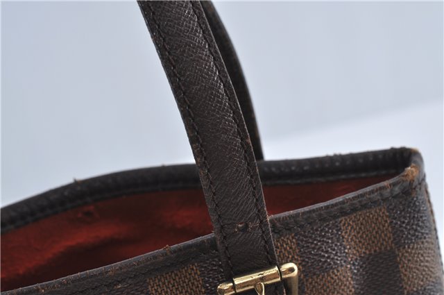 Authentic Louis Vuitton Damier Marais Bucket Shoulder Tote Bag N42240 LV J4664