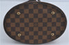 Authentic Louis Vuitton Damier Marais Bucket Shoulder Tote Bag N42240 LV J4664
