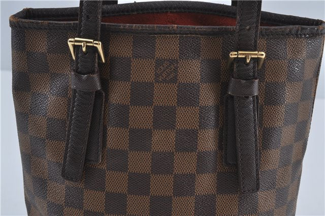 Authentic Louis Vuitton Damier Marais Bucket Shoulder Tote Bag N42240 LV J4664