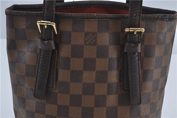 Authentic Louis Vuitton Damier Marais Bucket Shoulder Tote Bag N42240 LV J4664