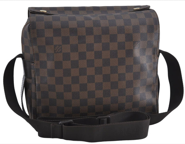 Authentic Louis Vuitton Damier Naviglio Shoulder Cross Body Bag N45255 LV J4676