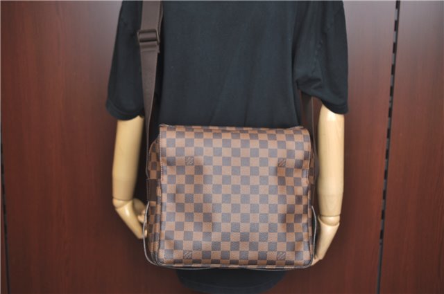 Authentic Louis Vuitton Damier Naviglio Shoulder Cross Body Bag N45255 LV J4676