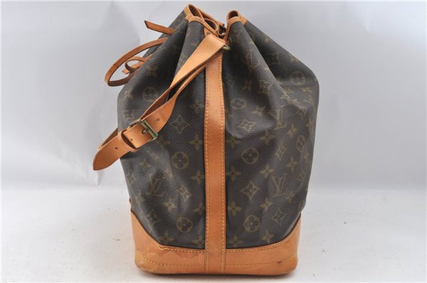 Authentic Louis Vuitton Monogram Noe Shoulder Drawstring Bag M42224 LV J4677