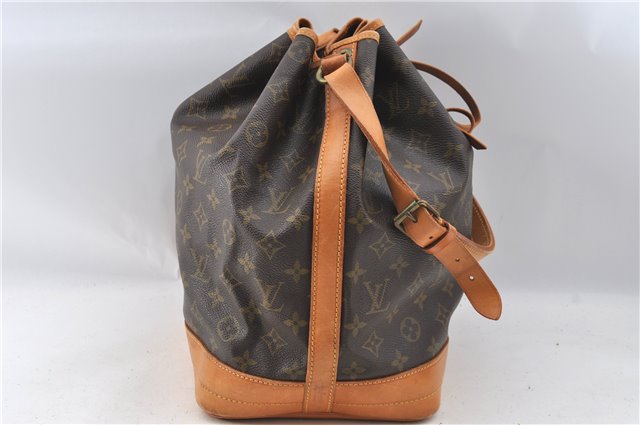 Authentic Louis Vuitton Monogram Noe Shoulder Drawstring Bag M42224 LV J4677