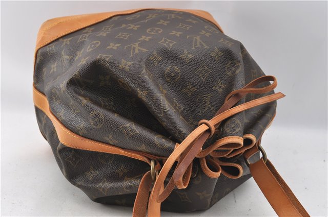 Authentic Louis Vuitton Monogram Noe Shoulder Drawstring Bag M42224 LV J4677
