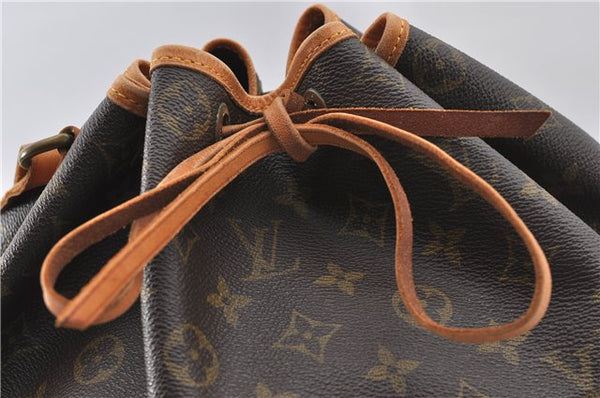 Authentic Louis Vuitton Monogram Noe Shoulder Drawstring Bag M42224 LV J4677
