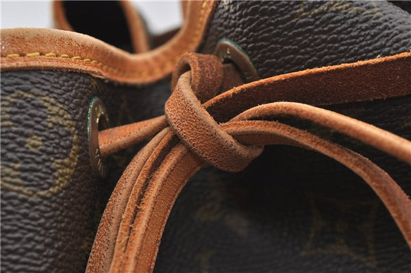 Authentic Louis Vuitton Monogram Noe Shoulder Drawstring Bag M42224 LV J4677