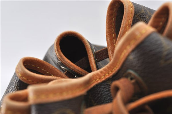 Authentic Louis Vuitton Monogram Noe Shoulder Drawstring Bag M42224 LV J4677