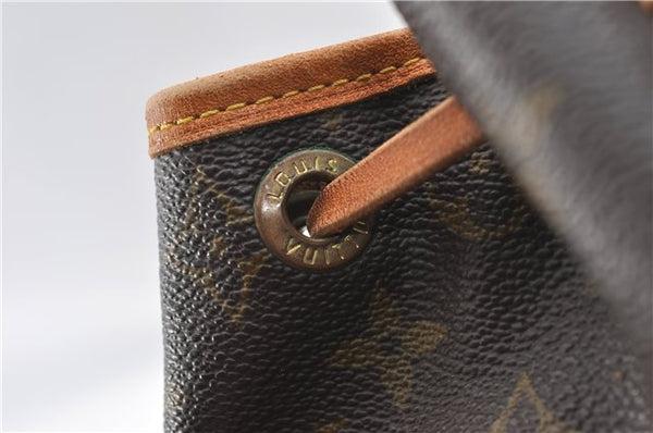 Authentic Louis Vuitton Monogram Noe Shoulder Drawstring Bag M42224 LV J4677