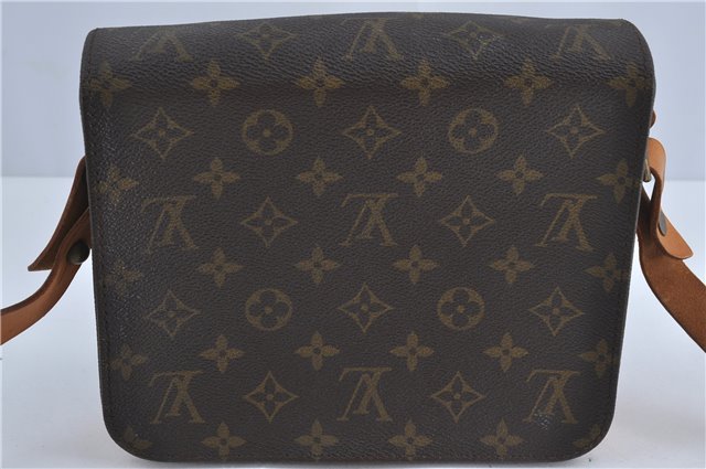 Authentic Louis Vuitton Monogram Cartouchiere MM M51253 Shoulder Cross Bag J4687