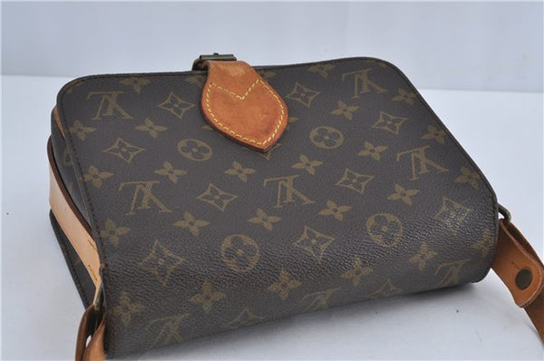 Authentic Louis Vuitton Monogram Cartouchiere MM M51253 Shoulder Cross Bag J4687