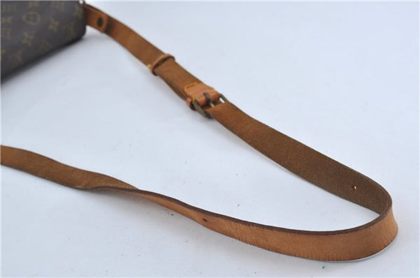 Authentic Louis Vuitton Monogram Cartouchiere MM M51253 Shoulder Cross Bag J4687