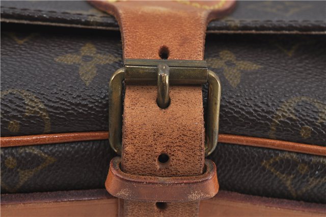 Authentic Louis Vuitton Monogram Cartouchiere MM M51253 Shoulder Cross Bag J4687