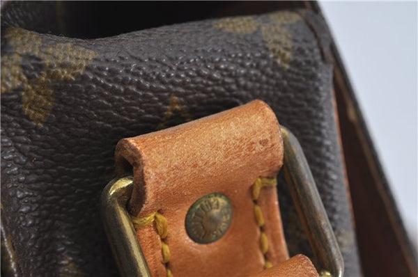 Authentic Louis Vuitton Monogram Cartouchiere MM M51253 Shoulder Cross Bag J4687