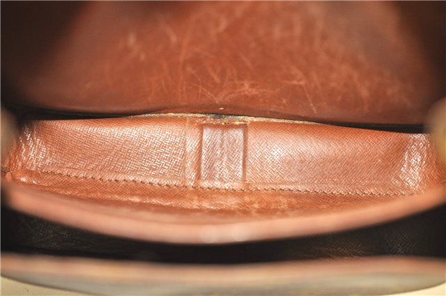 Authentic Louis Vuitton Monogram Cartouchiere MM M51253 Shoulder Cross Bag J4687