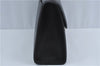 Authentic Burberrys Vintage Leather Hand Bag Purse Black J4710