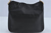 Authentic GUCCI Bamboo 2Way Shoulder Cross Body Bag Purse Leather Black J4718