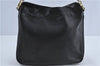 Authentic GUCCI Bamboo 2Way Shoulder Cross Body Bag Purse Leather Black J4718
