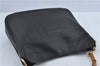 Authentic GUCCI Bamboo 2Way Shoulder Cross Body Bag Purse Leather Black J4718