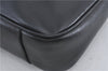 Authentic GUCCI Bamboo 2Way Shoulder Cross Body Bag Purse Leather Black J4718