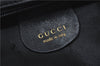 Authentic GUCCI Bamboo 2Way Shoulder Cross Body Bag Purse Leather Black J4718