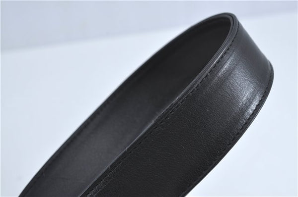 Authentic GUCCI Bamboo 2Way Shoulder Cross Body Bag Purse Leather Black J4718