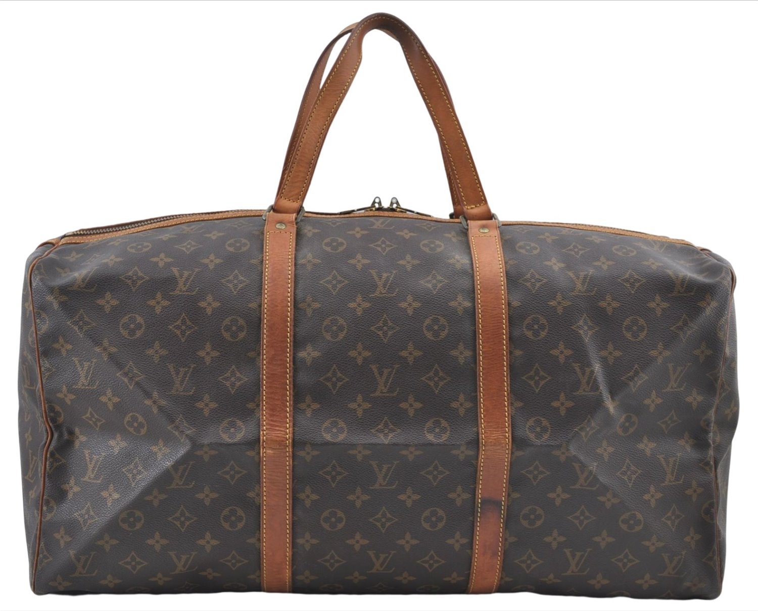 Authentic Louis Vuitton Monogram Sac Souple55 Hand Boston Bag M41622 LV J4731