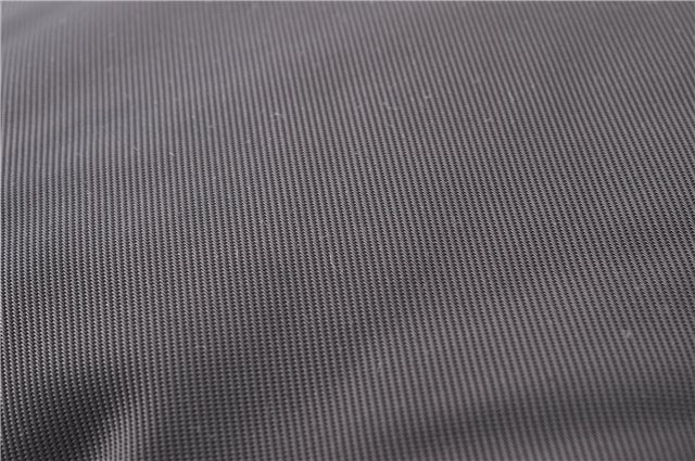 Authentic GUCCI Bamboo 2way Hand Shoulder Bag Nylon Leather Brown J4741