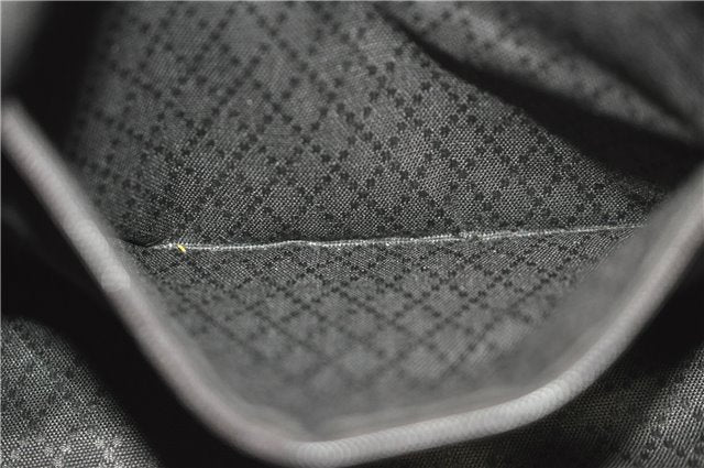 Authentic GUCCI Bamboo 2way Hand Shoulder Bag Nylon Leather Brown J4741